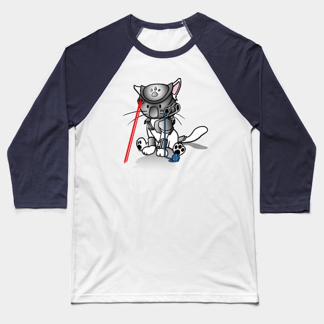 Preda-purrrr Baseball T-Shirt by BoneheadGraphix